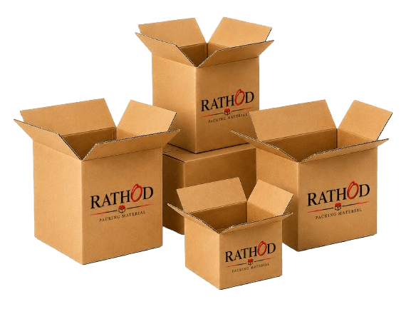 Open kraft corrugated packing boxes and shipping cartons — Rathod Packing Material Telangana