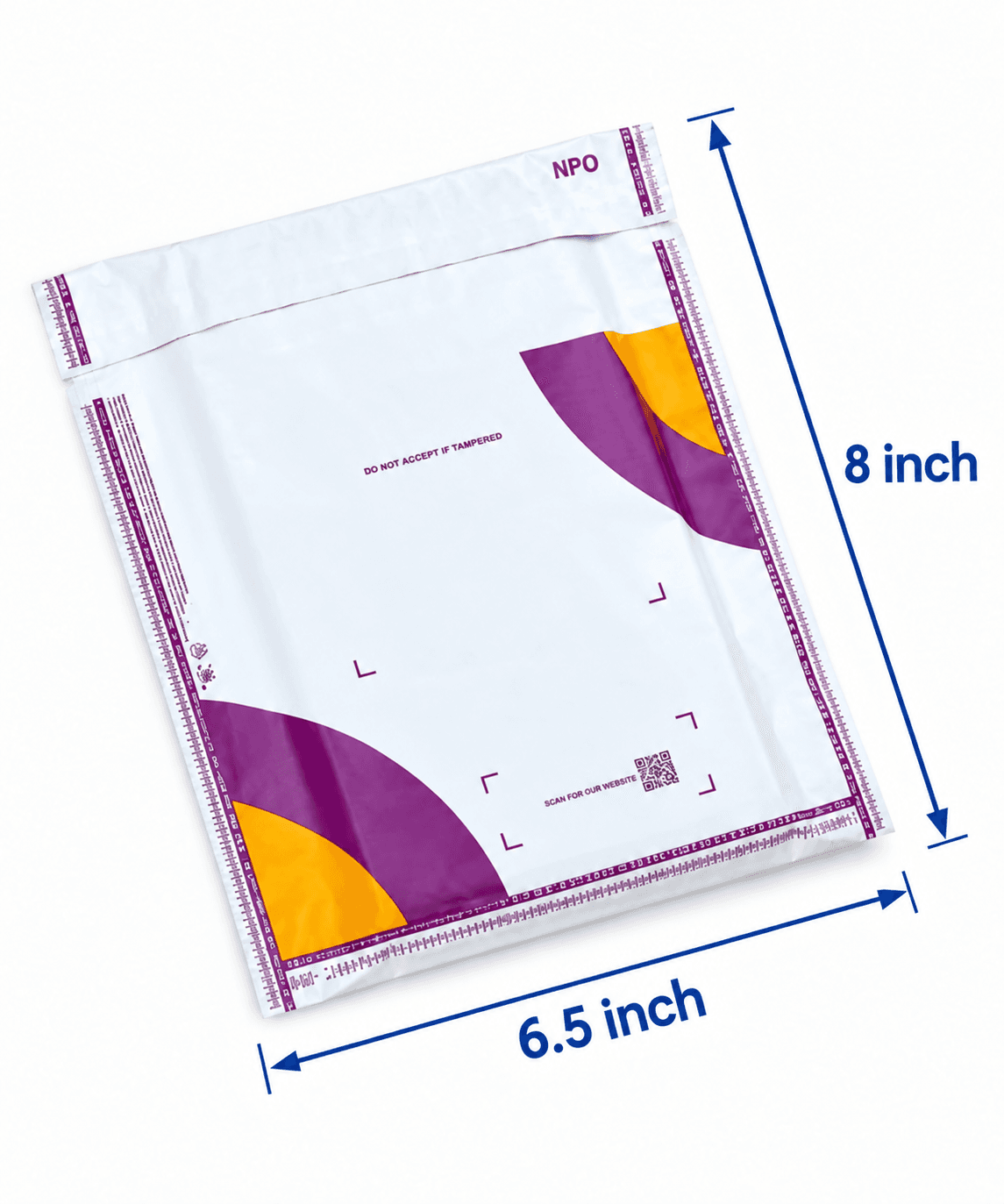 Meesho barcode Cover Opaque 6.5x8 Inchs 52 Micron